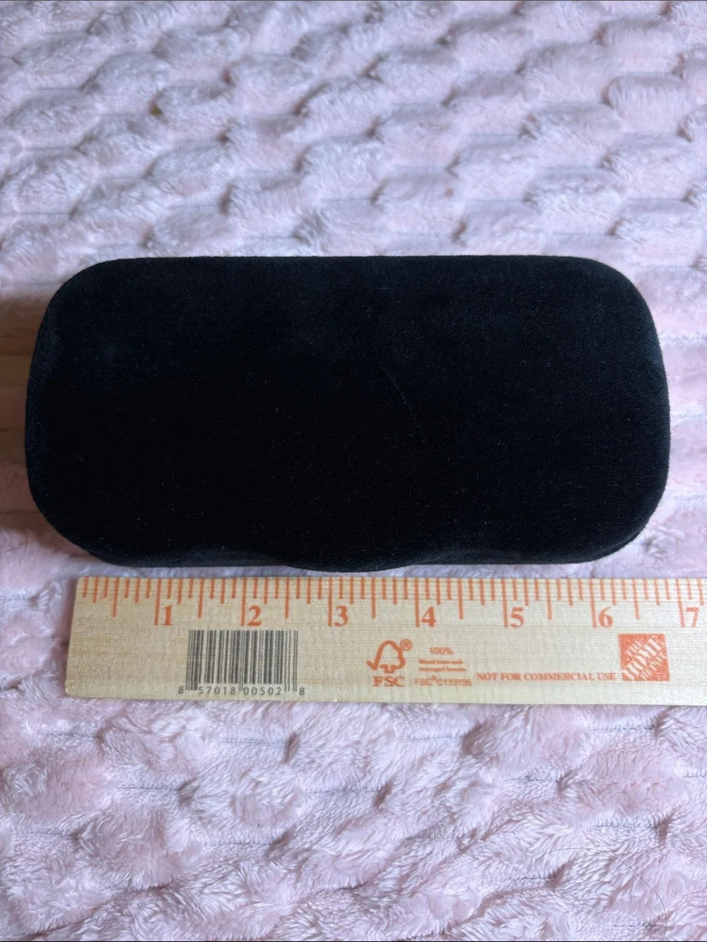 Gucci Black Velvet Eyewear Case with Blue Interior